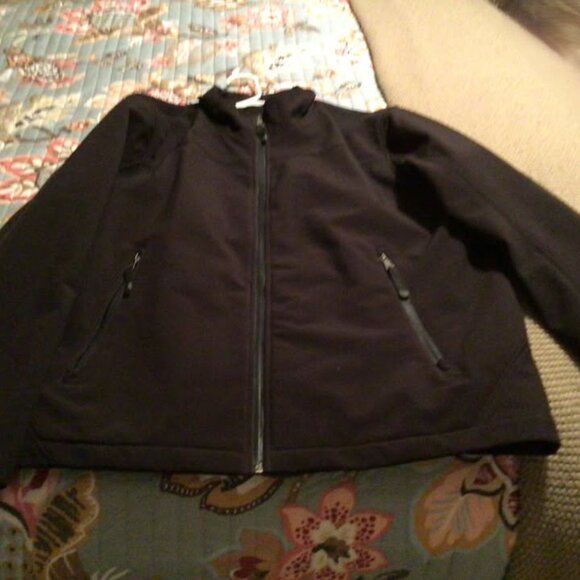 Mens Guess Black Jacket XL Fleece lining - Picture 2 of 8